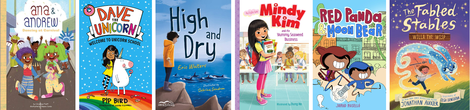 Cover Images for the OTTER Award Nominee Books for 2022
